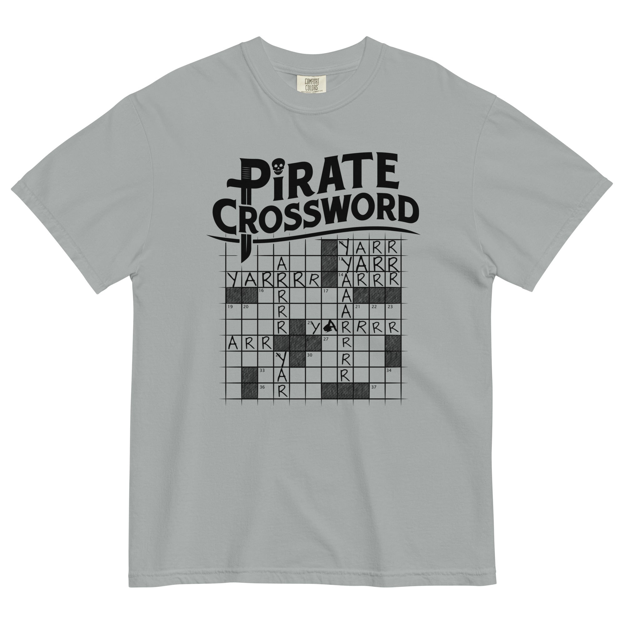 Pirate Crossword Men #39 s Relaxed Fit Tee SnorgTees com