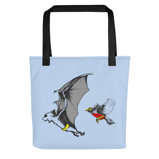 Bat and Robin Tote Bag