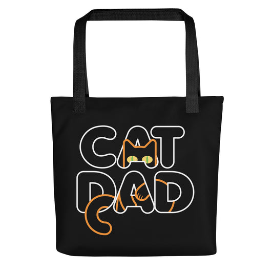 Cat Dad Tote Bag