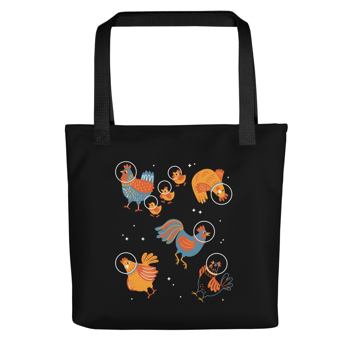 Chickens In Space Tote Bag