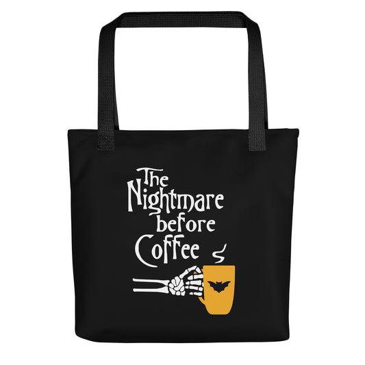 The Nightmare Before Coffee Tote Bag