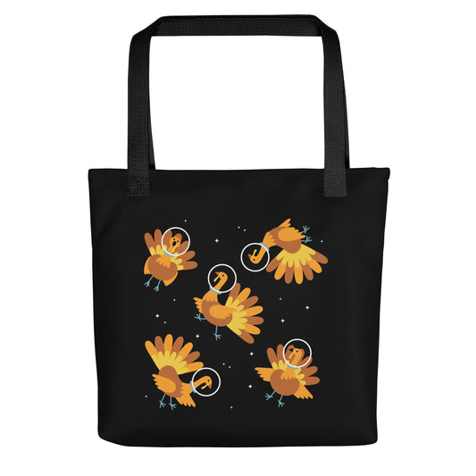 Turkeys In Space Tote Bag