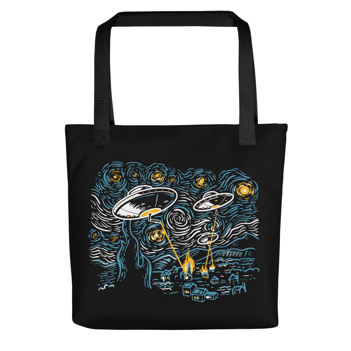 Starry Invasion Tote Bag