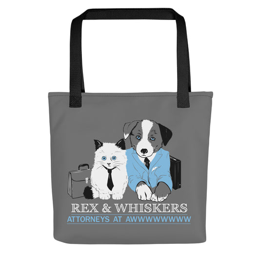 Rex and Whiskers Attorneys Tote Bag