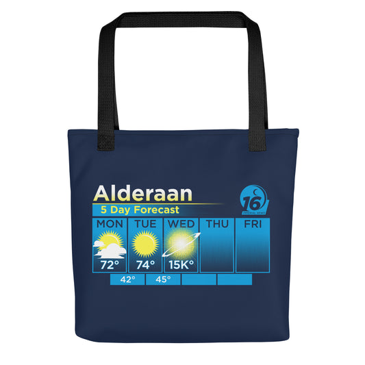 Alderaan 5 Day Forecast Tote Bag