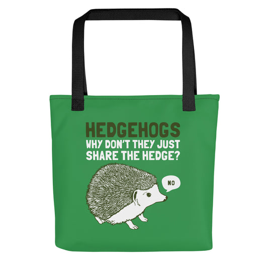 Hedgehogs Can't Share Tote Bag