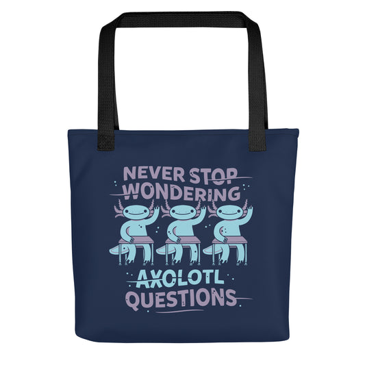 Axolotl Questions Tote Bag