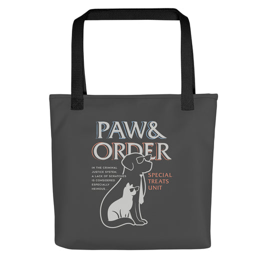 Paw & Order Tote Bag