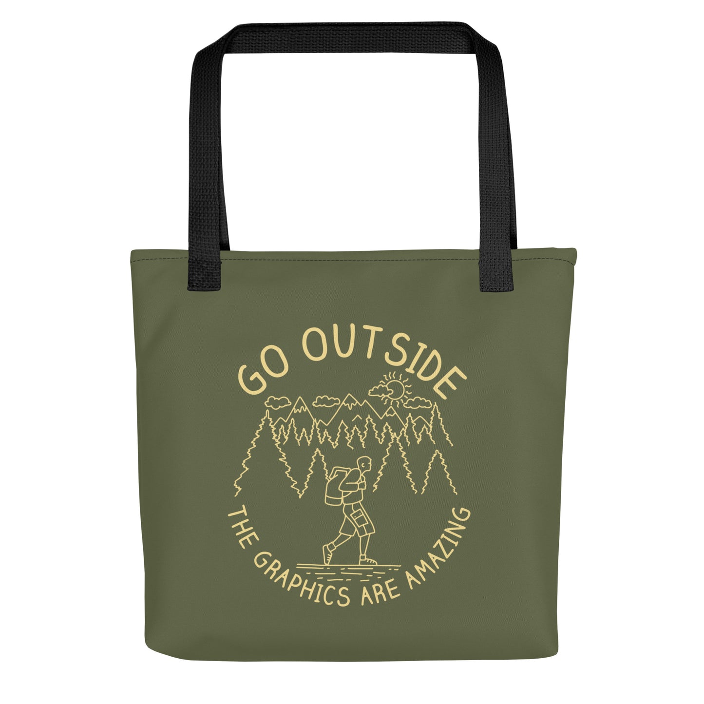 Go Outside The Graphics Are Amazing Tote Bag