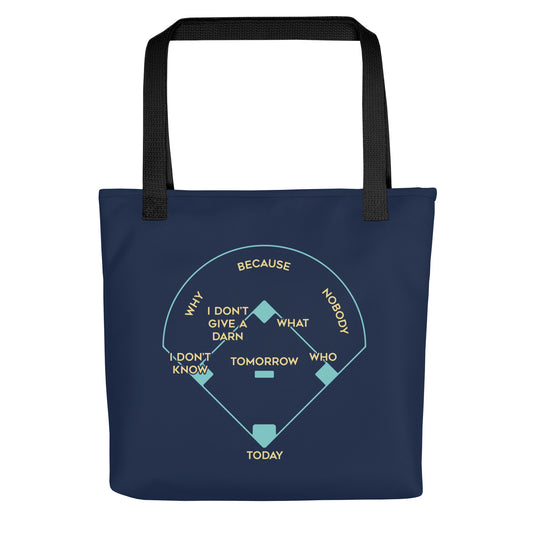 Baseball Positions Tote Bag