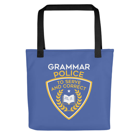 Grammar Police Tote Bag