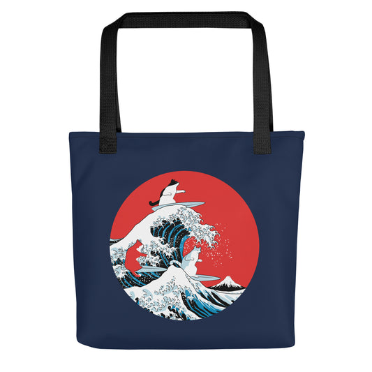 Big Wave Cats Tote Bag