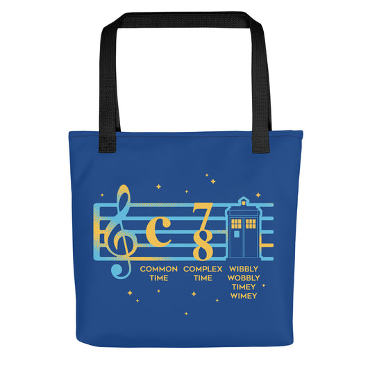 Wibbly Wobbly Timey Wimey Tote Bag