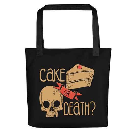 Cake Or Death? Tote Bag