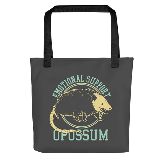 Emotional Support Opossum Tote Bag