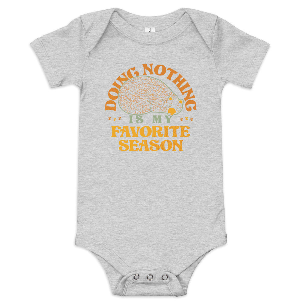 Doing Nothing Is My Favorite Season Kid's Onesie