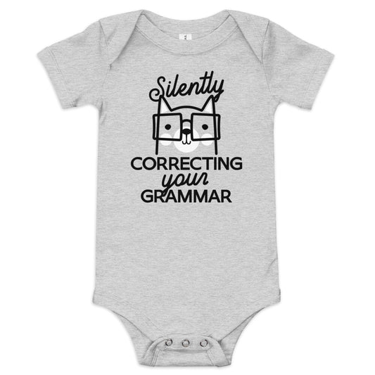 Silently Correcting Your Grammar Kid's Onesie