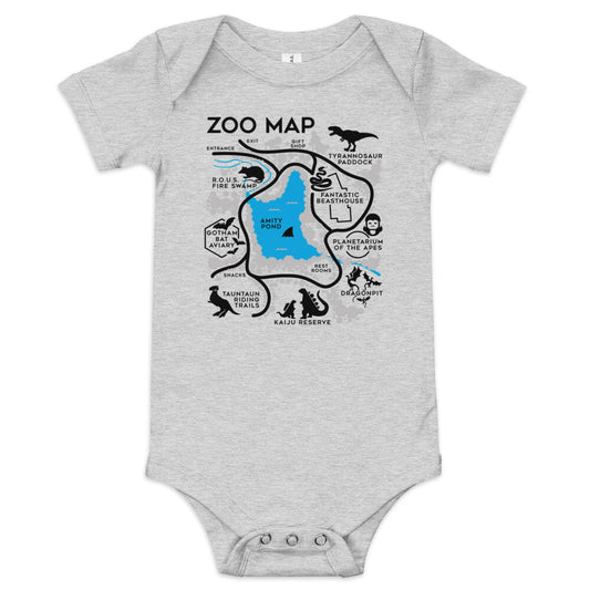 Zoo Map Kid's Onesie