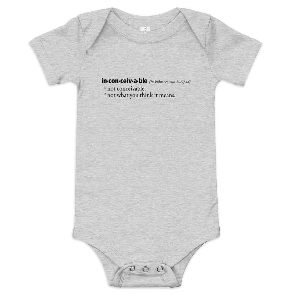 Inconceivable Definition Kid's Onesie