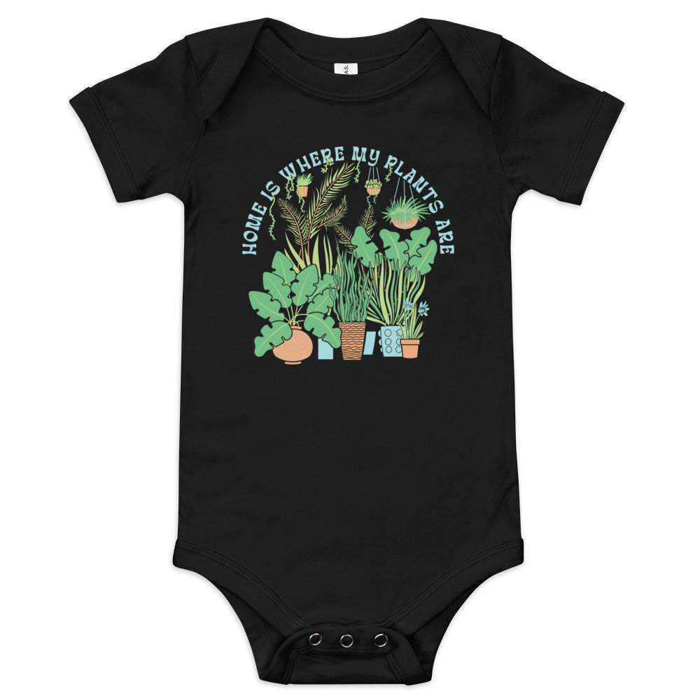 Home Is Where The Plants Are Kid's Onesie