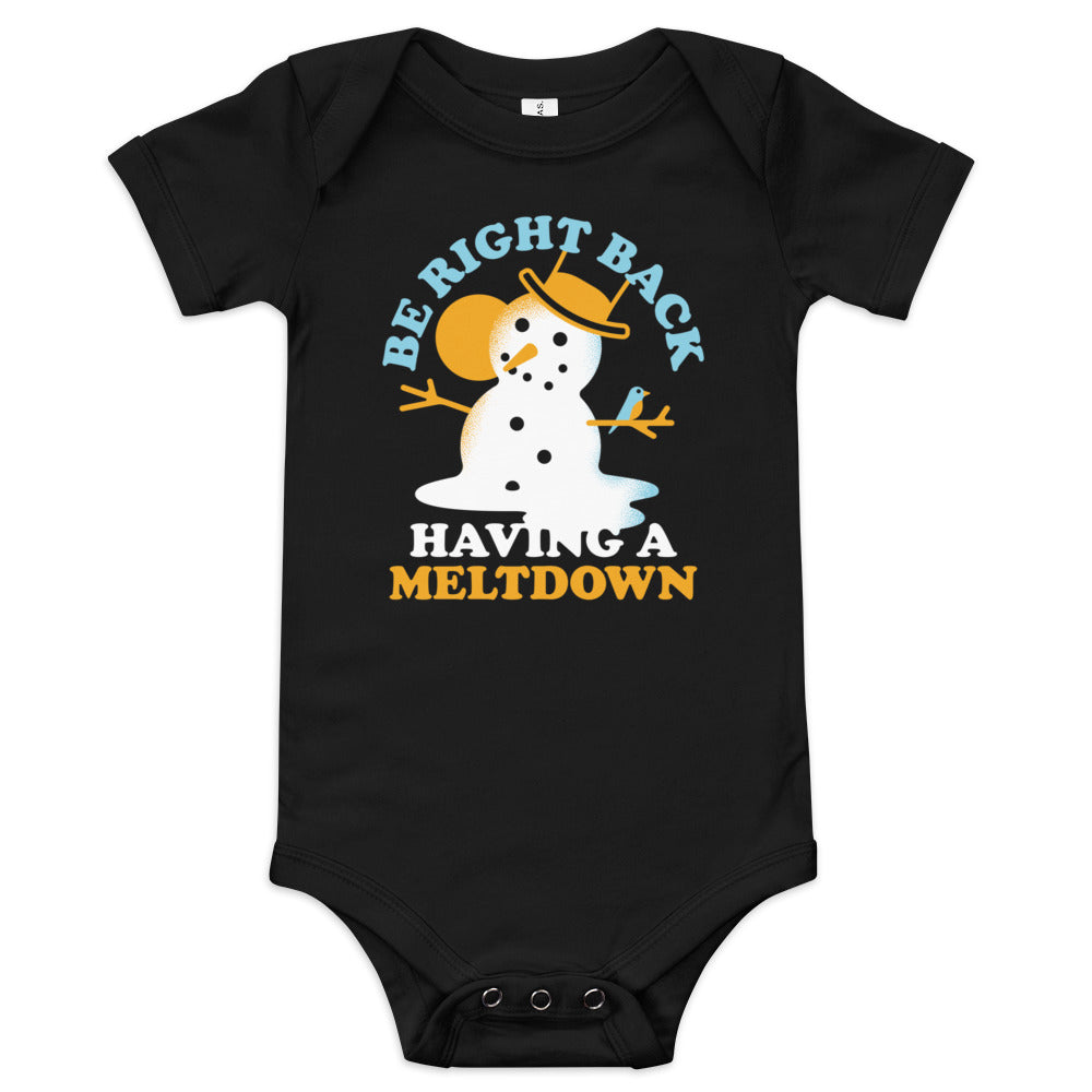 Be Right Back Having A Meltdown Kid's Onesie