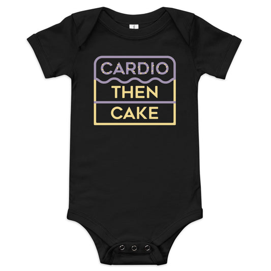 Cardio Then Cake Kid's Onesie