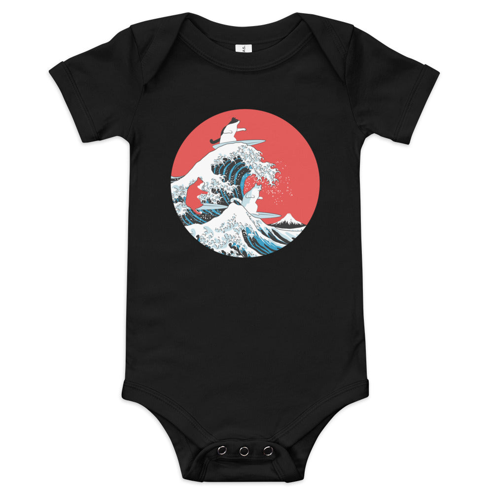 Big Wave Cats Kid's Onesie