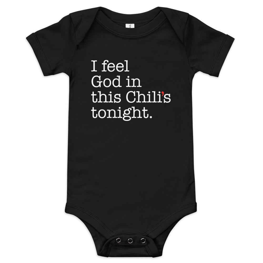 I Feel God In This Chili's Tonight Kid's Onesie