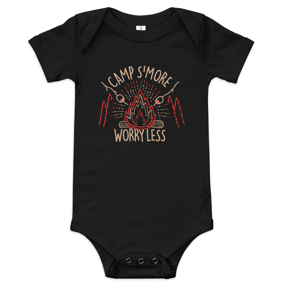 Camp S'more Worry Less Kid's Onesie