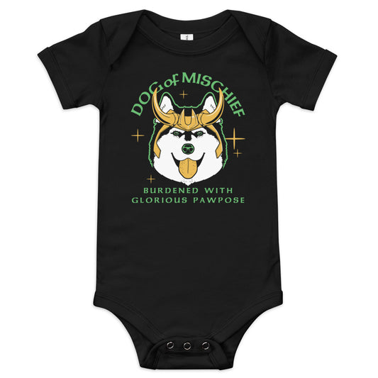 Dog Of Mischief Kid's Onesie