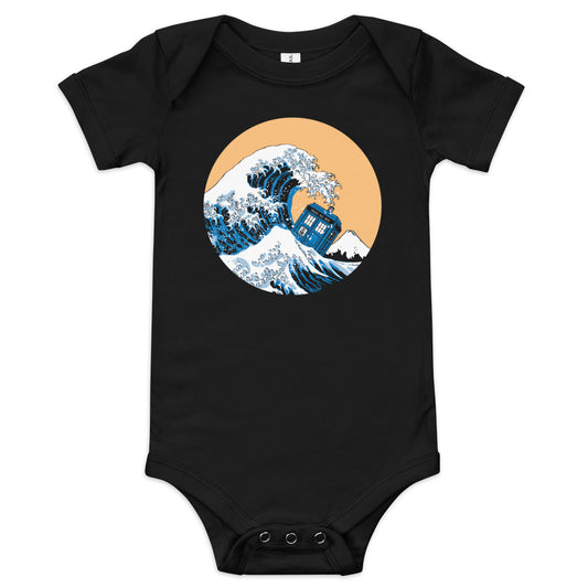 Police Box Wave Kid's Onesie