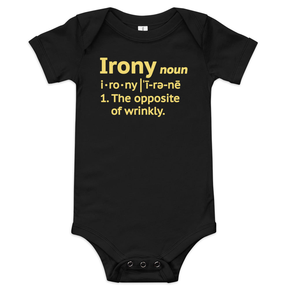 Irony Definition Kid's Onesie