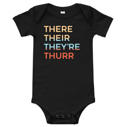 There Their They're Thurr Kid's Onesie