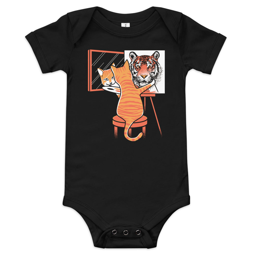 Cat Self Portrait Kid's Onesie