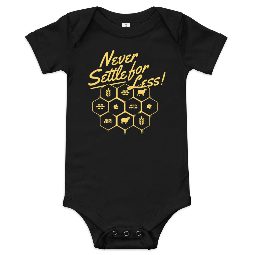 Never Settle For Less Kid's Onesie