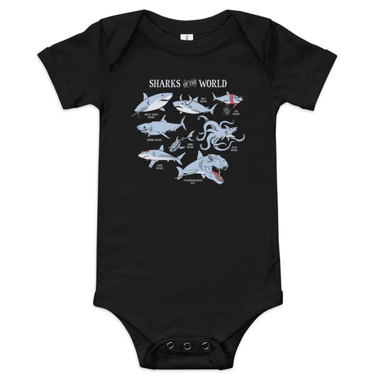 Sharks Of The World Kid's Onesie