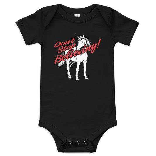 Don't Stop Believing Unicorn Kid's Onesie