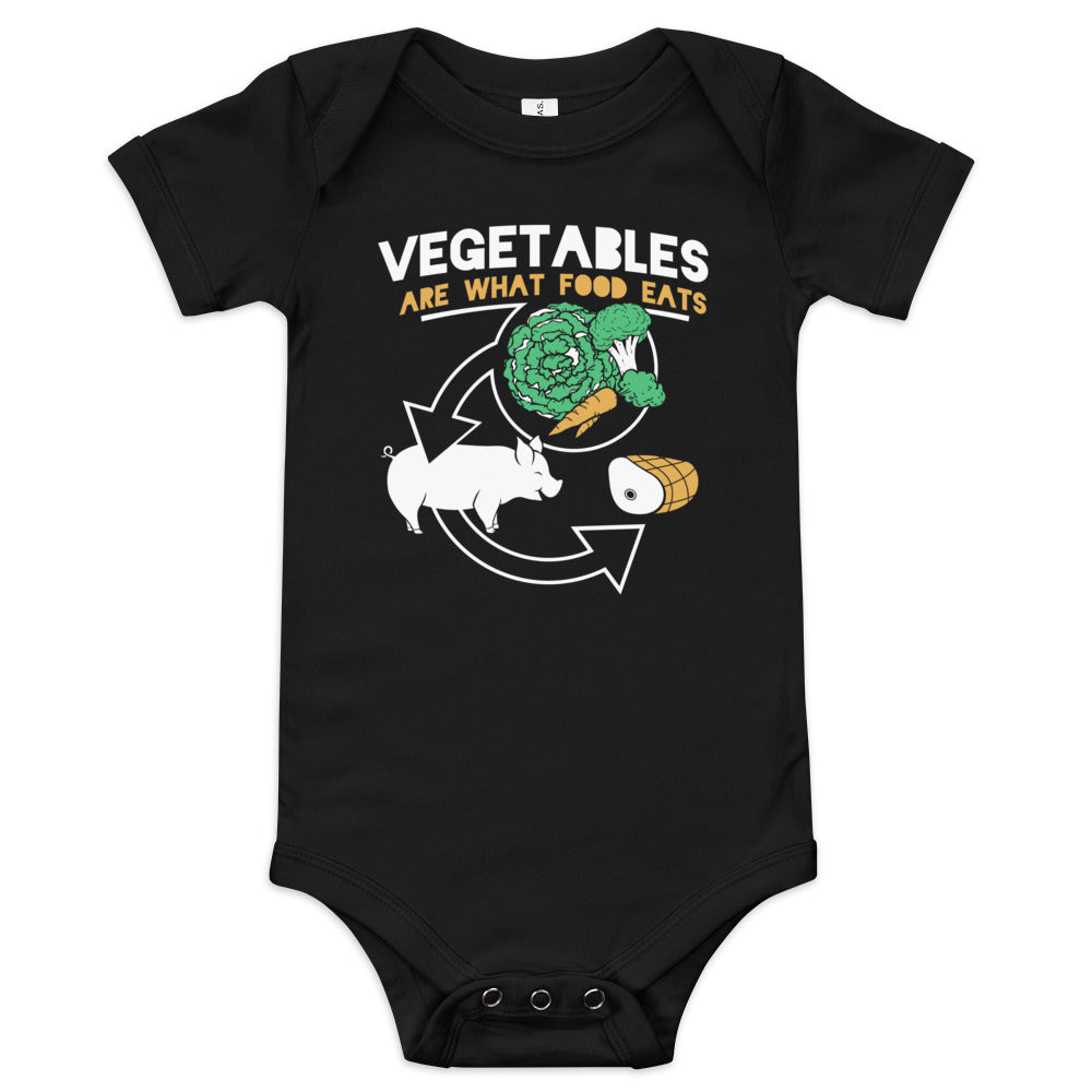 Vegetables Are What Food Eats Kid's Onesie