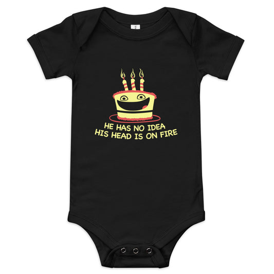 He Has No Idea His Head Is On Fire Kid's Onesie