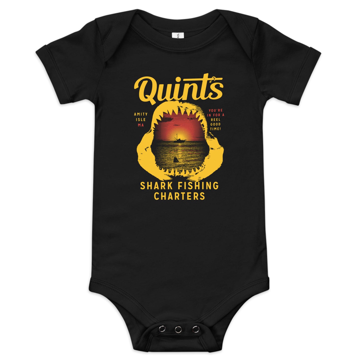 Quint's Shark Fishing Charters Kid's Onesie