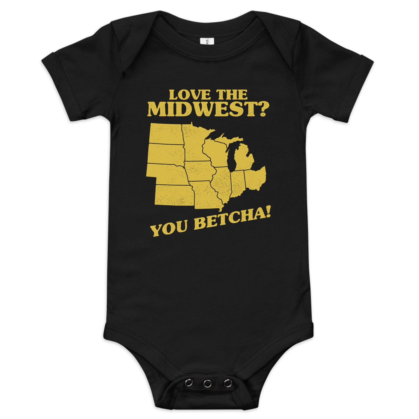 Love The Midwest? You Betcha! Kid's Onesie