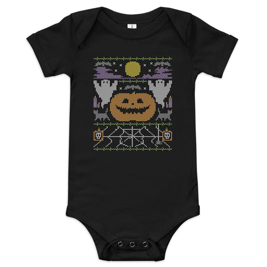 Ugly Halloween Sweater Kid's Onesie