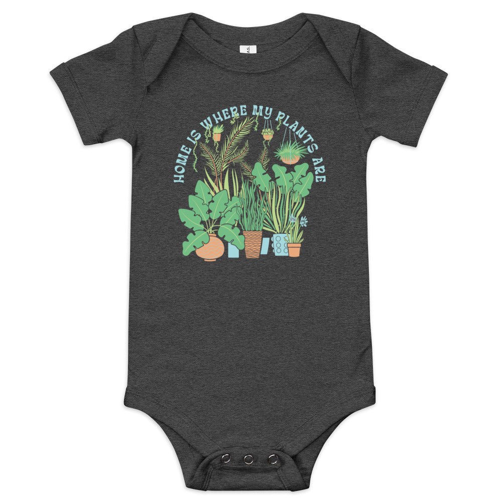 Home Is Where The Plants Are Kid's Onesie