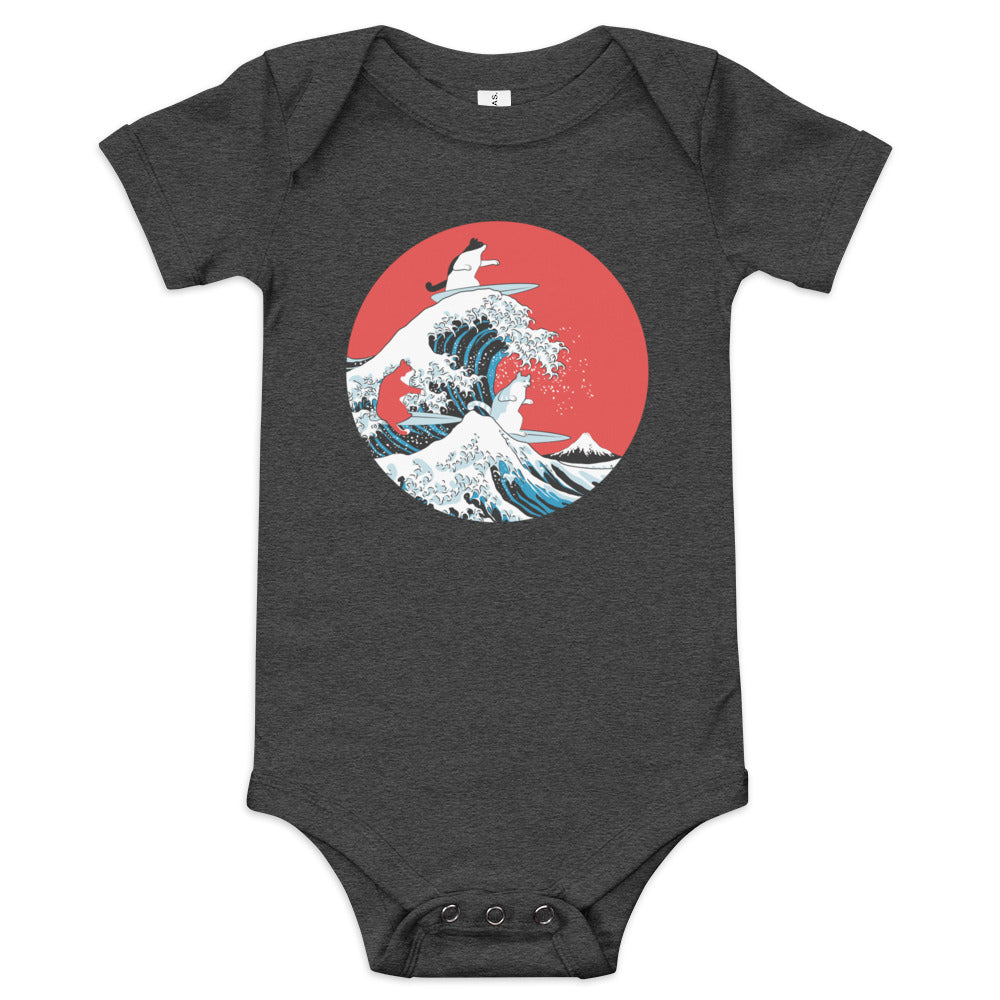 Big Wave Cats Kid's Onesie