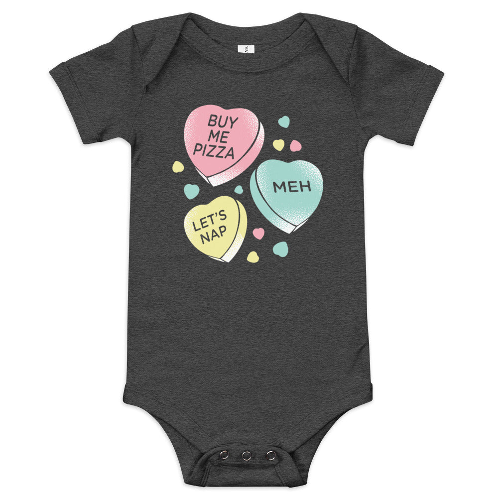 Candy Hearts Kid's Onesie