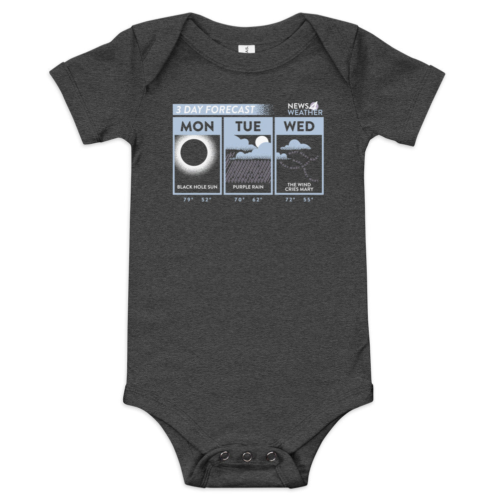 3 Day Forecast Kid's Onesie