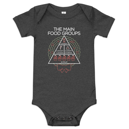 The Main Food Groups Kid's Onesie