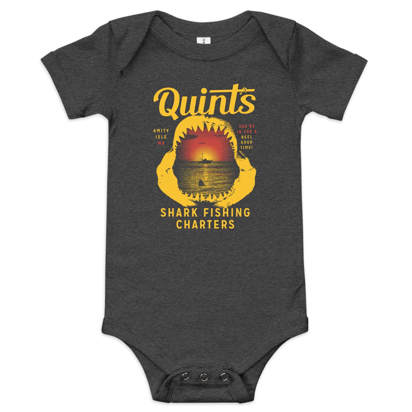 Quint's Shark Fishing Charters Kid's Onesie