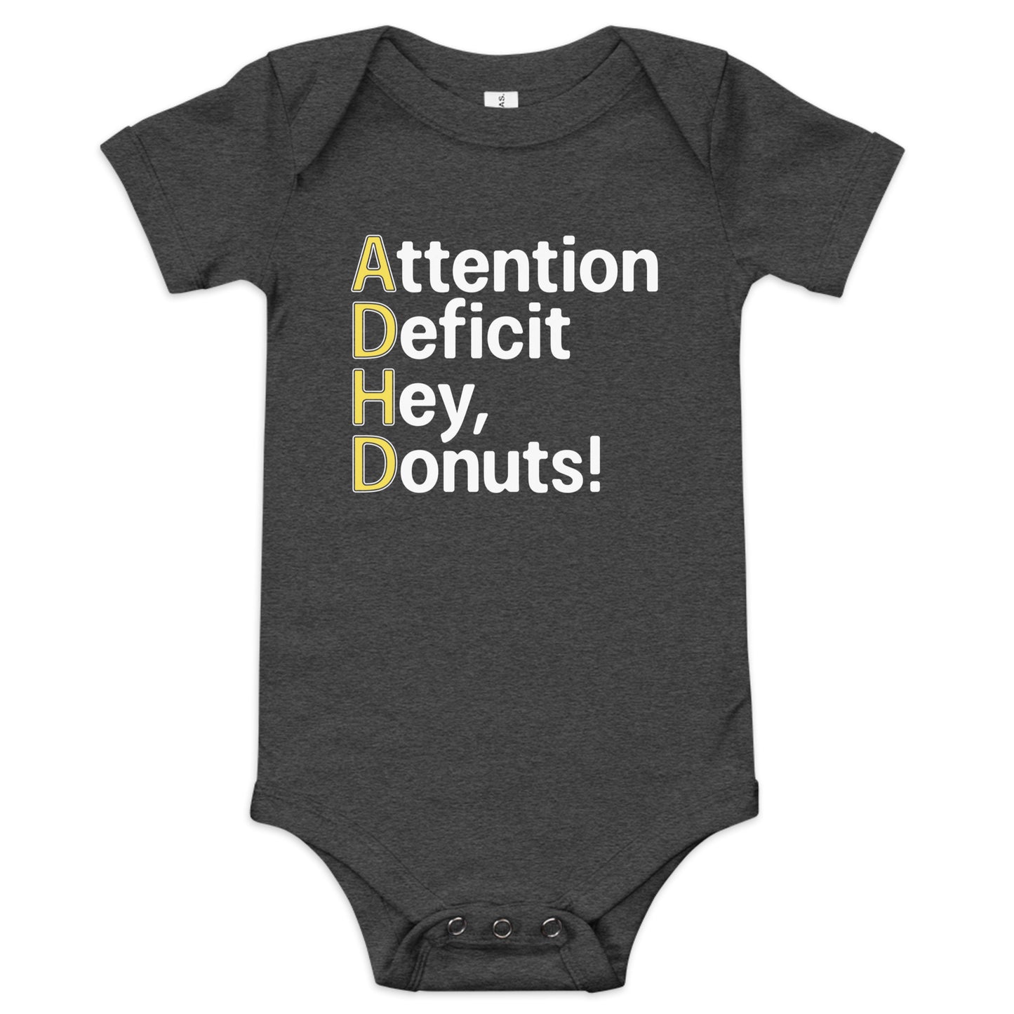 Attention Deficit Hey, Donuts! Kid's Onesie