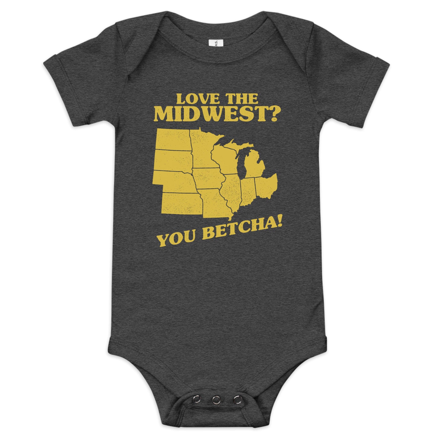 Love The Midwest? You Betcha! Kid's Onesie